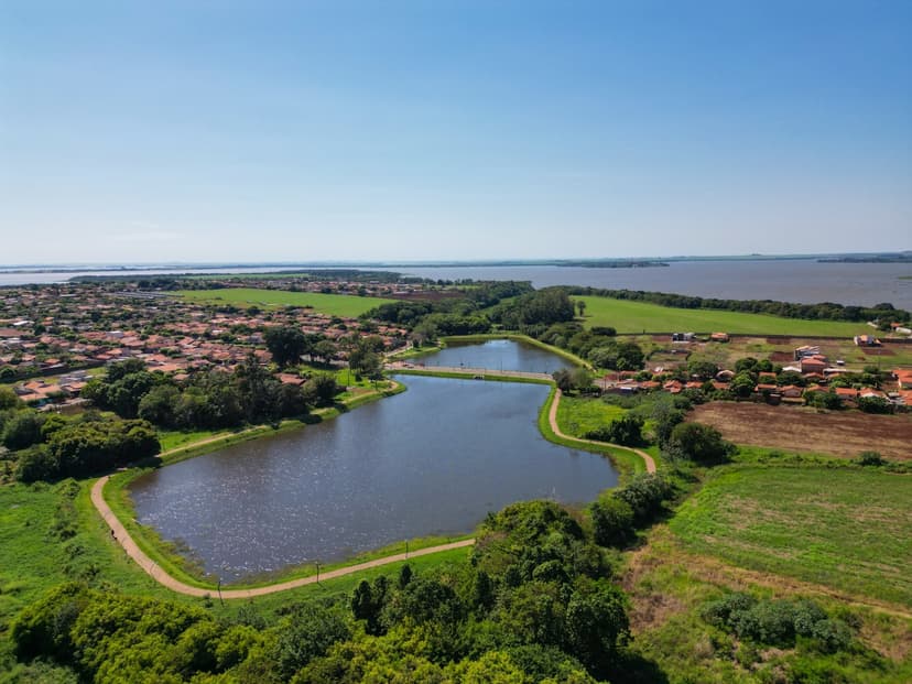 Foto panorâmica da representanto o Vale do Paranapanema.